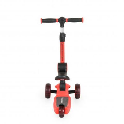 Сгъваема тротинетка със седалка Maserati 2В1 червен 