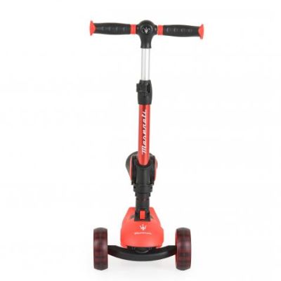 Сгъваема тротинетка със седалка Maserati 2В1 червен 