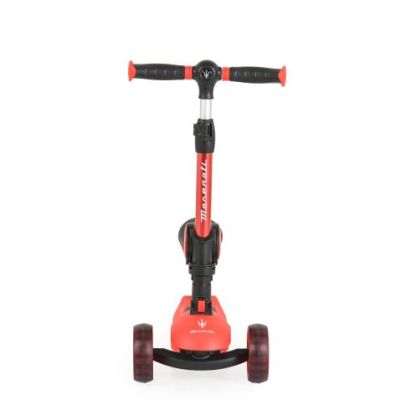 Сгъваема тротинетка със седалка Maserati 2В1 червен 