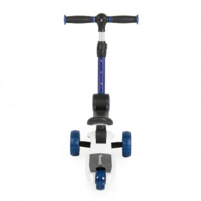 Сгъваема тротинетка със седалка Maserati 2В1 син 
