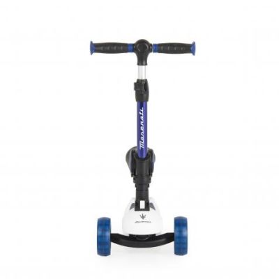 Сгъваема тротинетка със седалка Maserati 2В1 син 