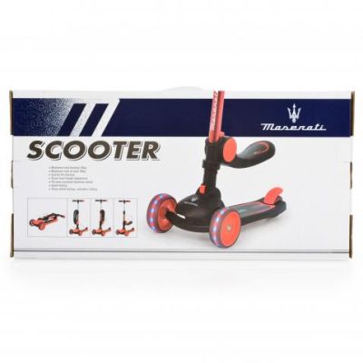 Сгъваема тротинетка със седалка Maserati 2В1 син 