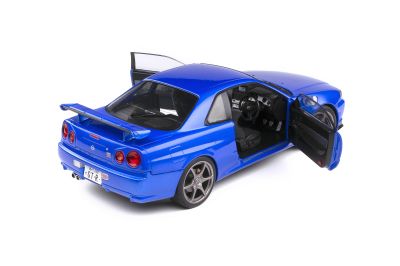 Метален автомобил Nissan Skyline (R34) GT-R SOLIDO 1:18 - 1804306