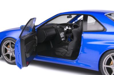 Метален автомобил Nissan Skyline (R34) GT-R SOLIDO 1:18 - 1804306