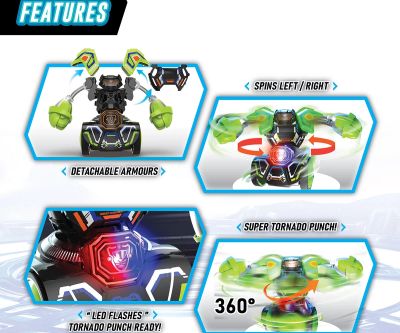 Боен комплект Robot Tornado Silverlit 86883 зелен и син 