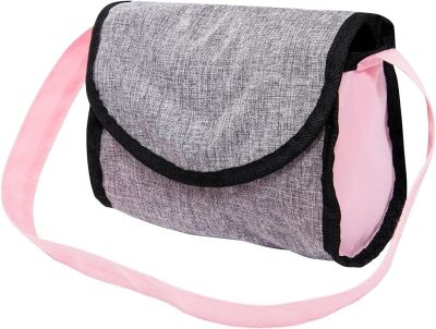 Количка за кукли COSY с чанта сиво розова BAYER 12733AA