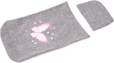 Количка за кукли COSY с чанта сиво розова BAYER 12733AA