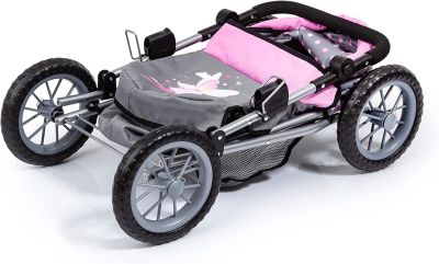 Количка за кукли Trendy с чанта сива BAYER 13066AA