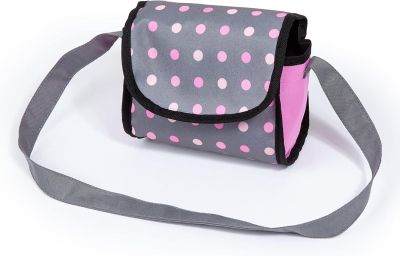 Количка за кукли Trendy с чанта сива BAYER 13066AA