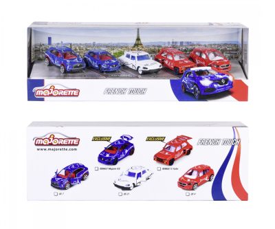 Комплект 5 метални колички French Touch Majorette 212055012