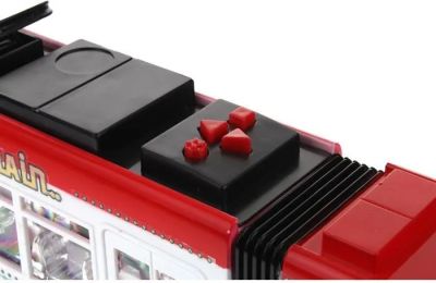 Детски музикален трамвай със звук и светлини червен