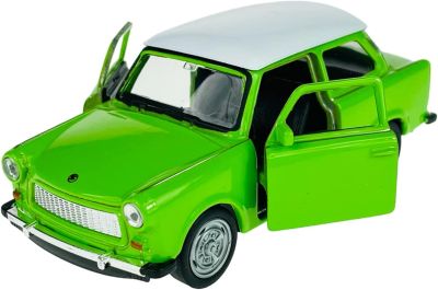 Метална кола Trabant 601 Welly 1:34 зелен