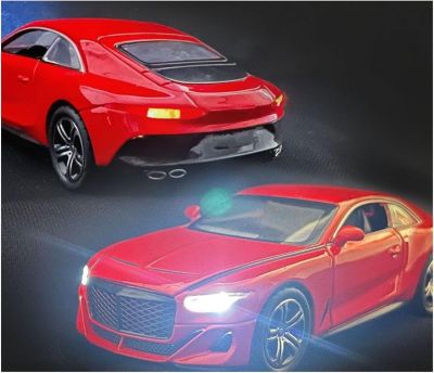 Метална кола Bentley Mullena със звук 1:32 червен