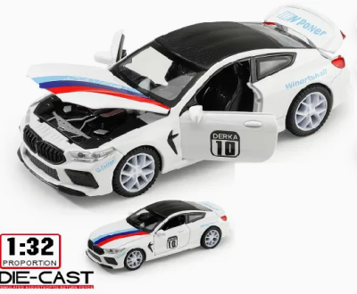 Метална кола BMW M6 Sport със звук 1:32 