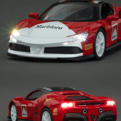 Метална кола Ferrari Sport със звук 1:32 