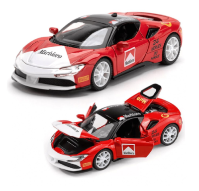 Метална кола Ferrari Sport със звук 1:32 