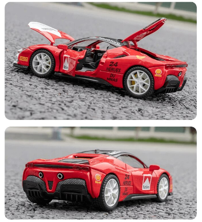 Метална кола Ferrari Sport със звук 1:32 