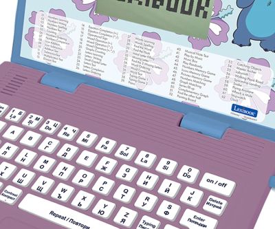 Образователен двуезичен лаптоп Stitch Lexibook на български език