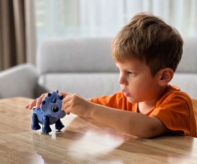 Робот Динозавър син Silverlit 88593 - Dino Heads Up Blue