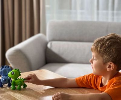 Робот Динозавър зелен Silverlit 88594 - Дино Heads Up Green