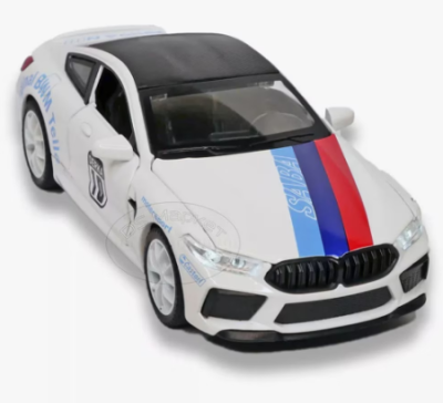 Метална кола BMW M8 Sport със звук 1:32 