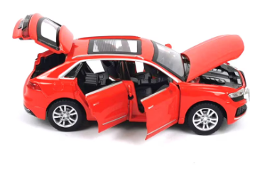 Метална кола Audi Q8 SUV със звук 1:32 червен