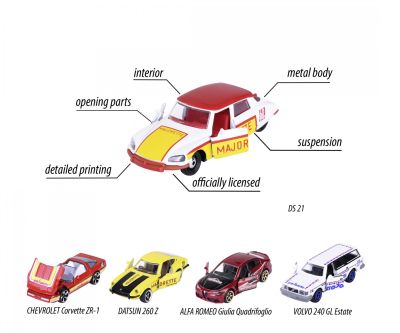 Комплект 5 метални колички Anniversary Edition Majorette 212054101