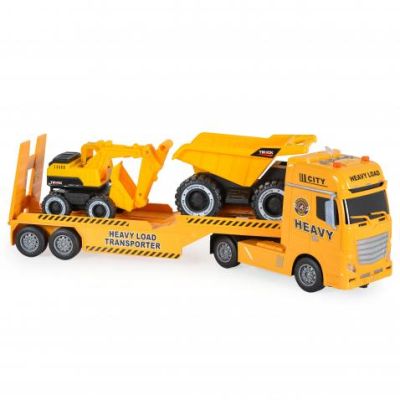 Камион автовоз с багер и самосвал 666-68F