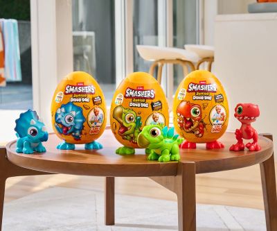 Малко яйце фигурка на динозавър син Zuru Dino Smashers 74116