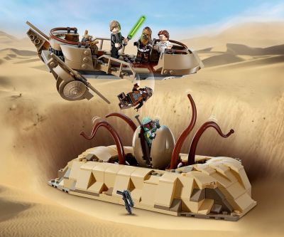 Конструктор LEGO Star Wars 75396 Пустинен скиф и ямата на сарлака