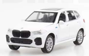 Метална кола BMW X5 SUV със звук 1:28 бял