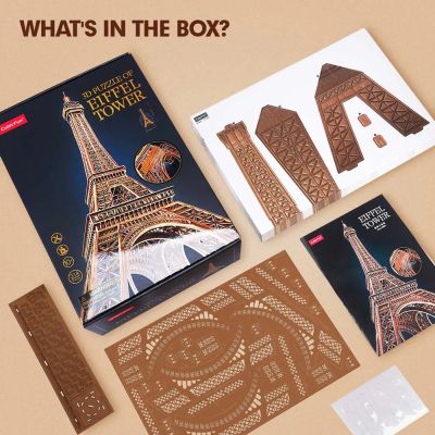 Пъзел 3D Eiffel Tower 314ч. CubicFun MC284h