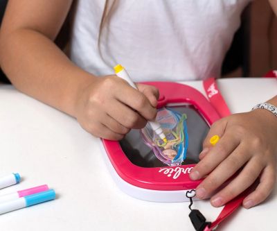 Светеща преносима дъска за рисуване Барби Diamant Toys 5186E