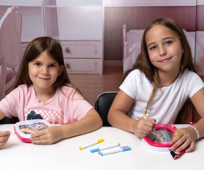 Светеща преносима дъска за рисуване Барби Diamant Toys 5186E