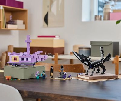 Конструктор LEGO Minecraft 21264 Драконът Ендър и корабът на Края