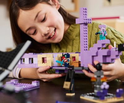 Конструктор LEGO Minecraft 21264 Драконът Ендър и корабът на Края
