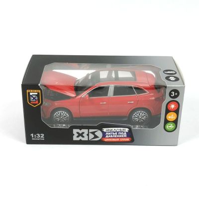 Метална кола Mercedes GLC със звук 1:32 Червена