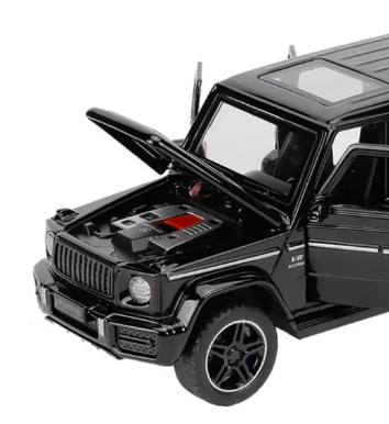 Метален джип Mercedes G Class AMG със звук 1:32 черен