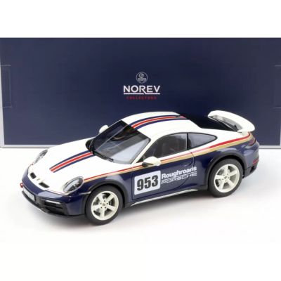 Метална кола Porsche 911 Dakar 2023 Roughroads Norev 1:18 - 187240