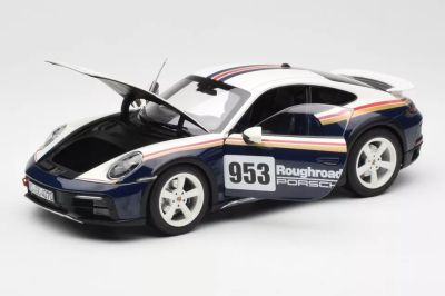 Метална кола Porsche 911 Dakar 2023 Roughroads Norev 1:18 - 187240