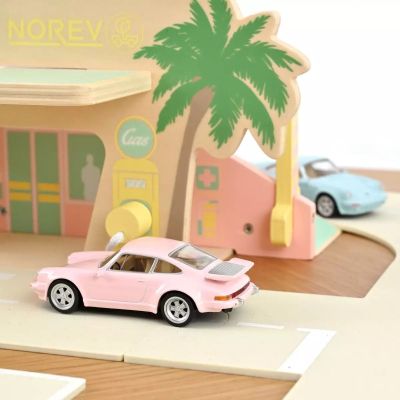 Металeн автомобил Porsche 911 Turbo 1978 Pink Jet-car 1/43 Norev 750052