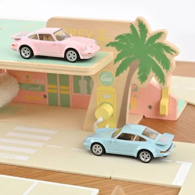 Металeн автомобил Porsche 911 Turbo 1978 Pink Jet-car 1/43 Norev 750052