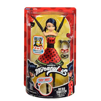 MIRACULOUS Калинката и Котарака кукла Калинка с геройско преобразяване
