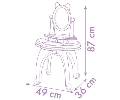 Тоалетка за красота 2 в 1 Gabby's Dollhouse Smoby 7600320254