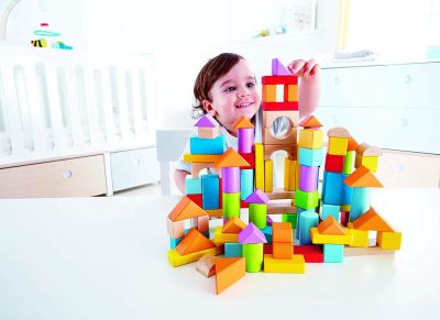 Дървени разноцветни кубчета Hape H8247