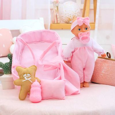 Кукла с меко тяло 28 см. в порт бебе BAYER 92866AR