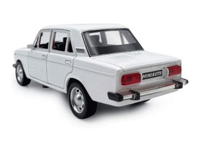 Метална кола Lada ВАЗ 2106 бяла 1:24 - 2413