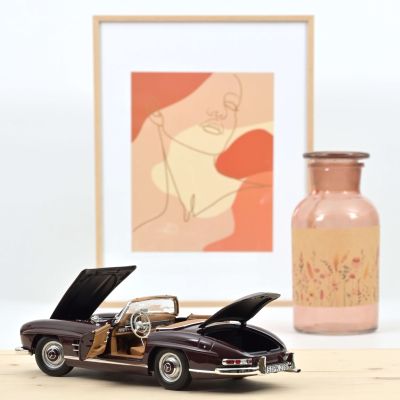Метална кола Mercedes-Benz 300 SL Roadster 1957 Norev 1:18 - 183891