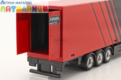 Метален камион с ремарке Mercedes Benz Actros Yokohama Bburago 1/43 