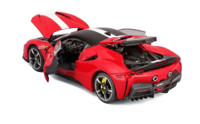 Метална кола Ferrari SF90 Stradale Assetto Fiorano Signature Bburago 1:18  